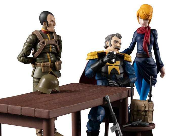 Mobile Suit Gundam G.M.G. Principality of Zeon Team Ramba Ral & Motorcycle Set (With Gift)