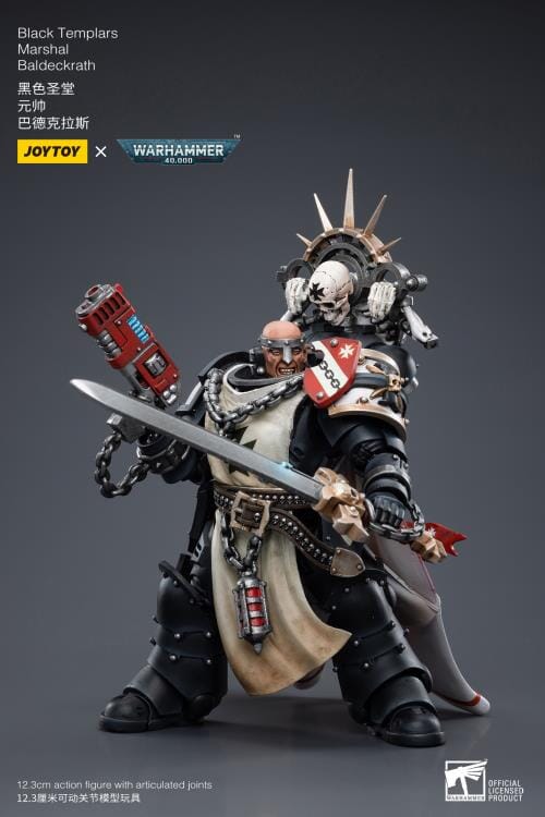 Warhammer 40K Black Templars Marshal Baldeckrath 1/18 Scale Figure