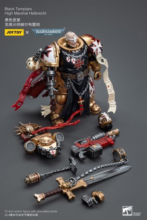 Warhammer 40K Black Templars High Marshal Helbrecht 1/18 Scale Figure (Reissue)