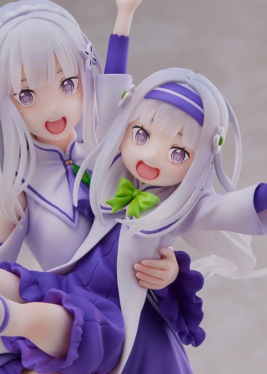 Re Zero Starting Life in Another World S-Fire Emilia & Childhood Emilia 1/7 Scale Figure