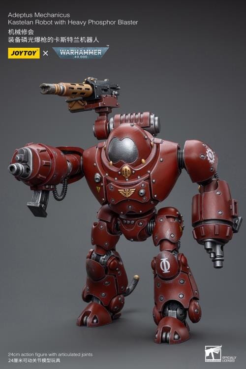 Warhammer 40K Adeptus Mechanicus Kastelan Robot with Heavy Phosphor Blaster 1/18 Scale Figure