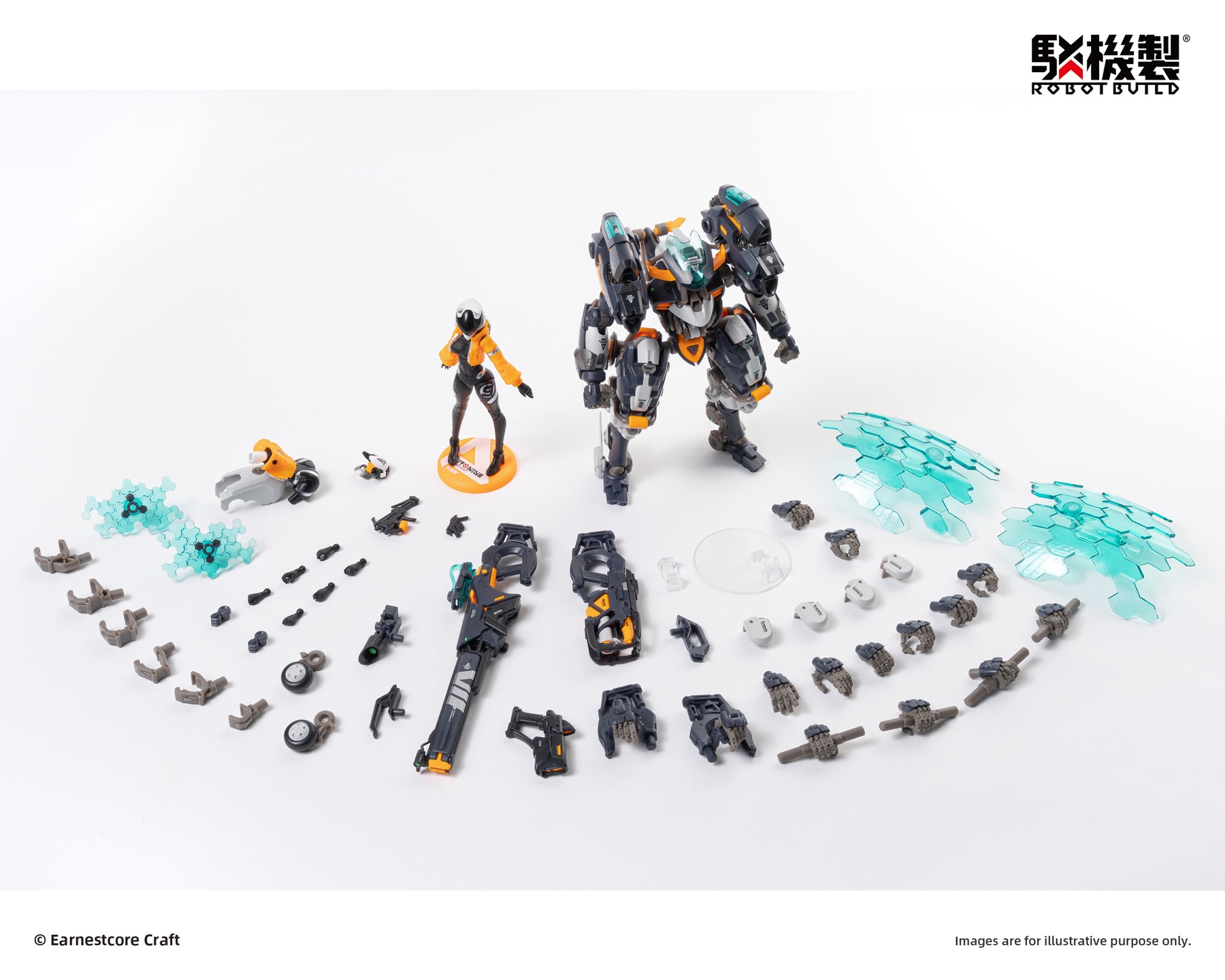 Robot Build RB-14 Denki No. 9 AutoNine Figure