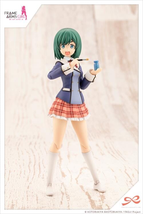 Frame Arms Girl Sousai Shoujo Teien Wakaba Girls' High School Winter Clothes Bukiko Kotobuki (Modeler's Edition) 1/10 Scale Model Kit