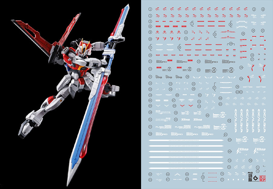 C63 RG 1/144 Sword impulse Gumdam Decal Set