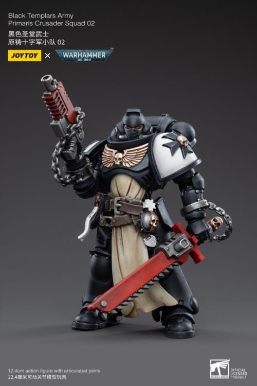 Warhammer 40K Black Templars Primaris Crusader Squad 1/18 Scale Figure Set