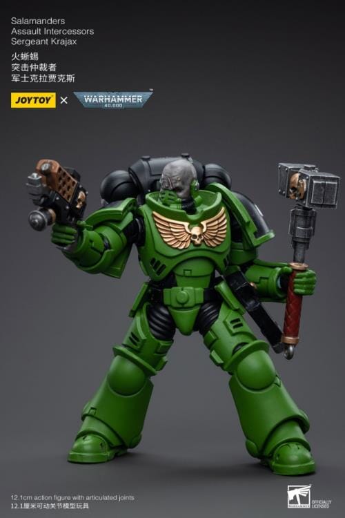 Warhammer 40K Salamanders Assault Intercessors Sergeant Krajax 1/18 Scale Figure