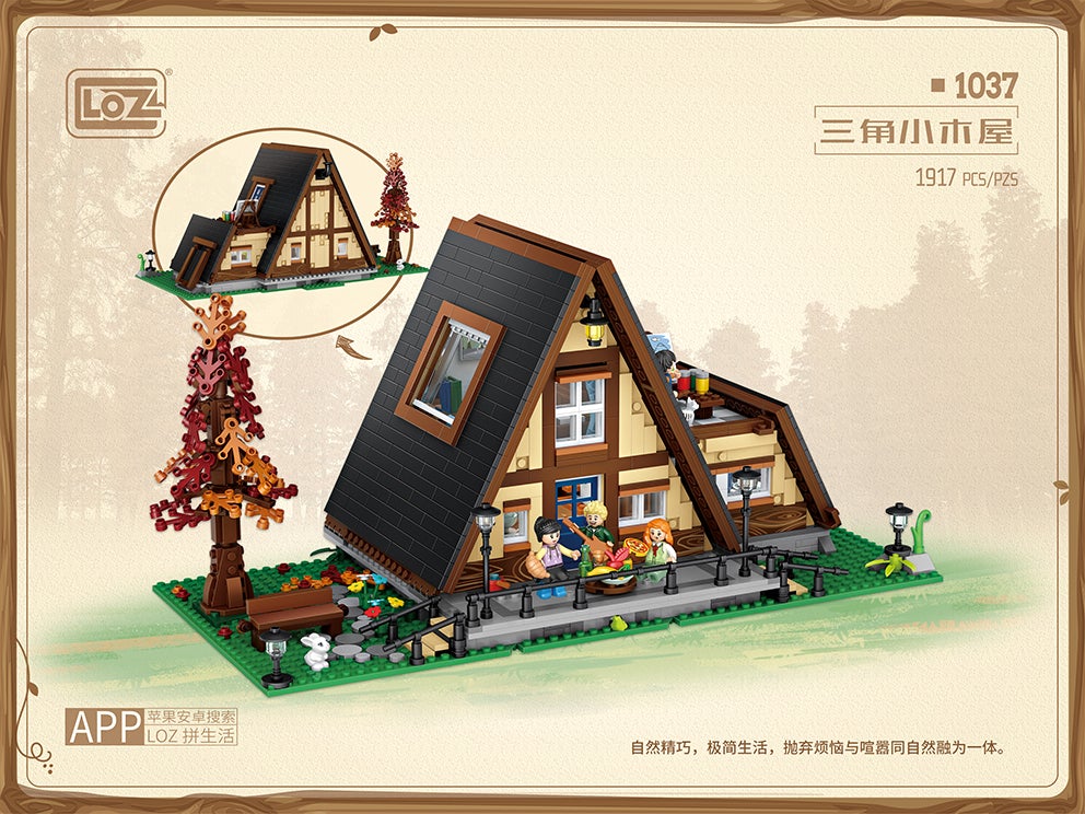 LOZ Creator Series 1037 Triangle Cabin