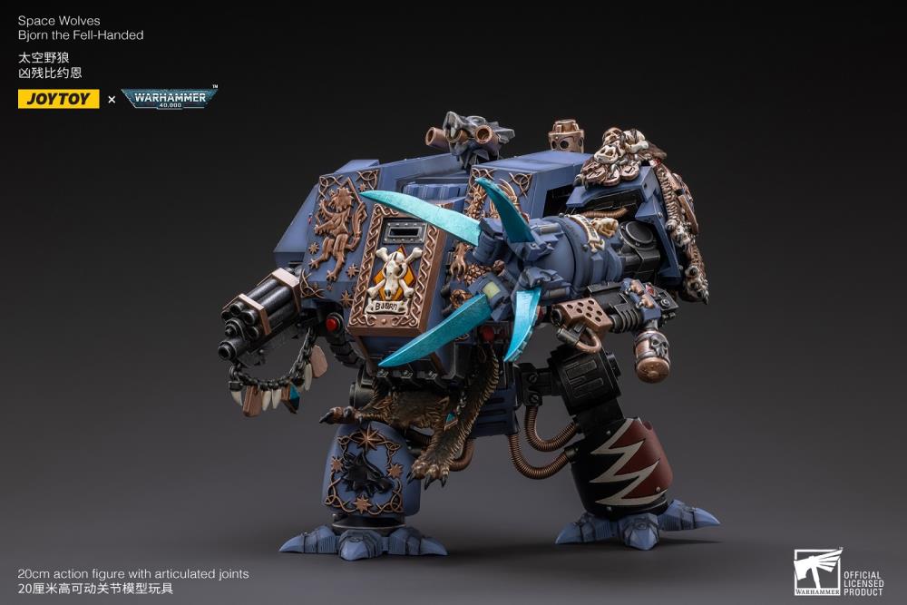 Warhammer 40k Space Wolves Bjorn the Fell-Handed 1/18 Scale Action Figure (Reissue)