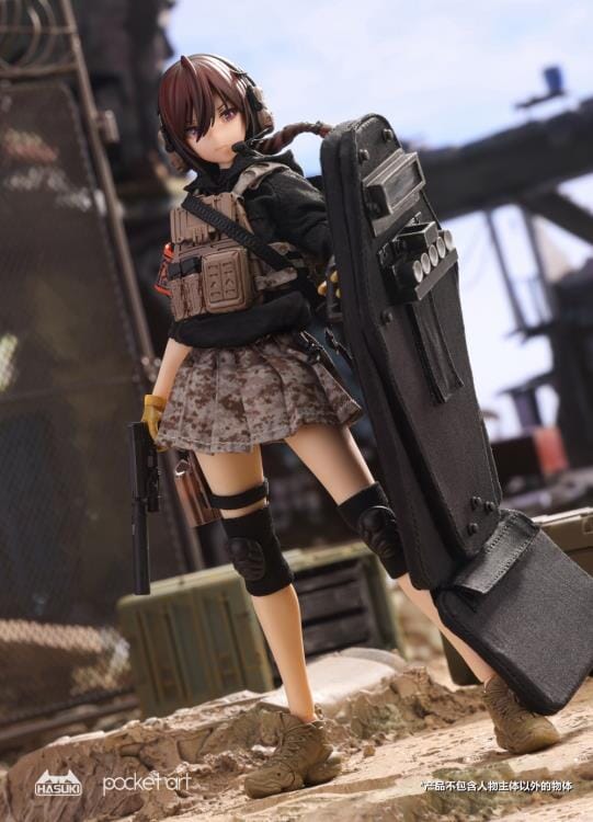 Pocket Art Series Uzukirei (Heavy Shield Hand) 1/12 Scale Figure