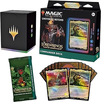 Magic The Gathering Lord of the Rings Universes Beyond Commander Deck Display (4 Decks)