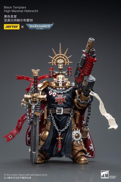 Warhammer 40K Black Templars High Marshal Helbrecht 1/18 Scale Figure (Reissue)