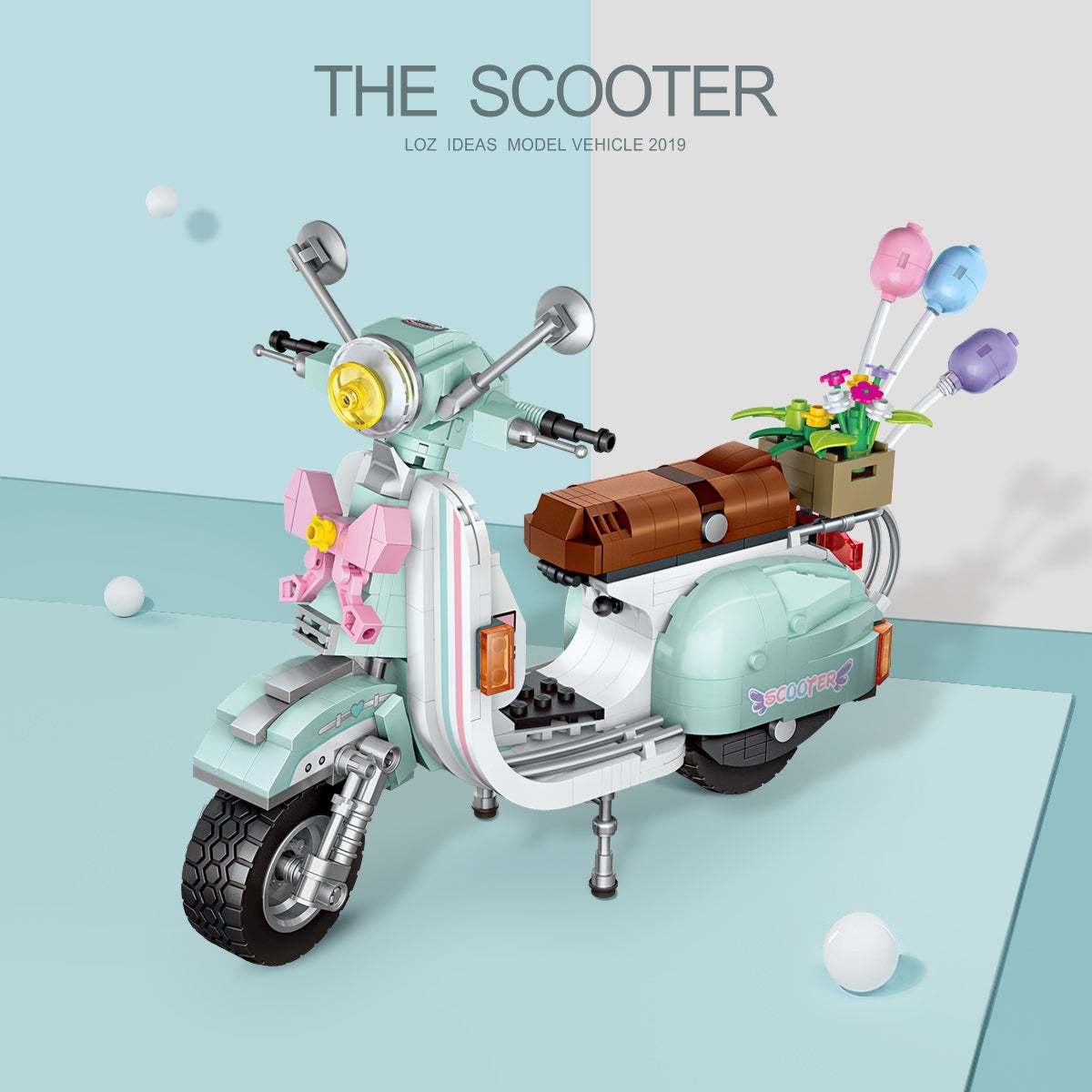 LOZ Car Model 1117 Scooter