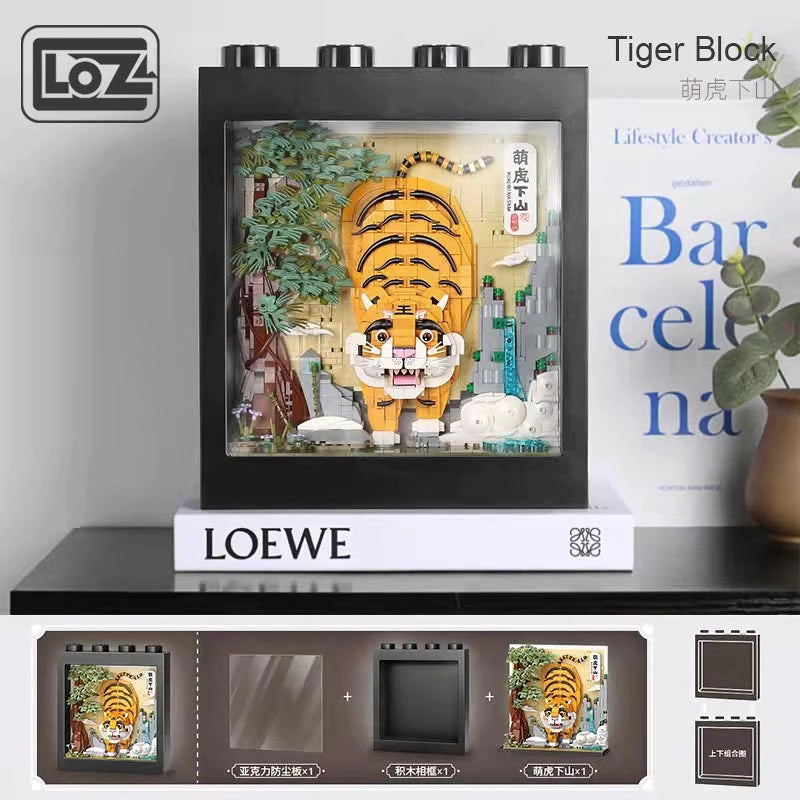 LOZ Mini Blocks 1906 Tiger Painting