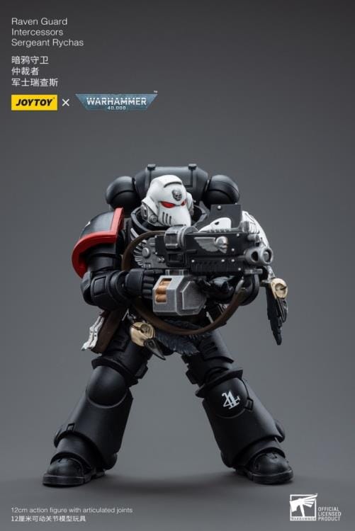 Warhammer 40K Raven Guard Intercessors Sergeant Rychas 1/18 Scale Figure (Reissue)