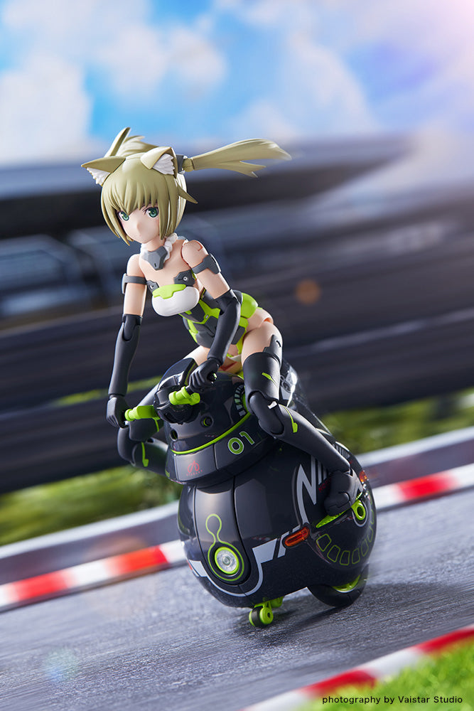 Frame Arms Girl x Maruttoys Innocentia (Racer Ver.) and Noseru (Racing Specs Ver.) Model Kit