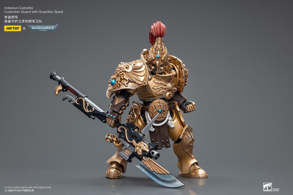 Warhammer 40K Adeptus Custodes Custodian Guard with Guardian Spear 1/18 Scale Figure