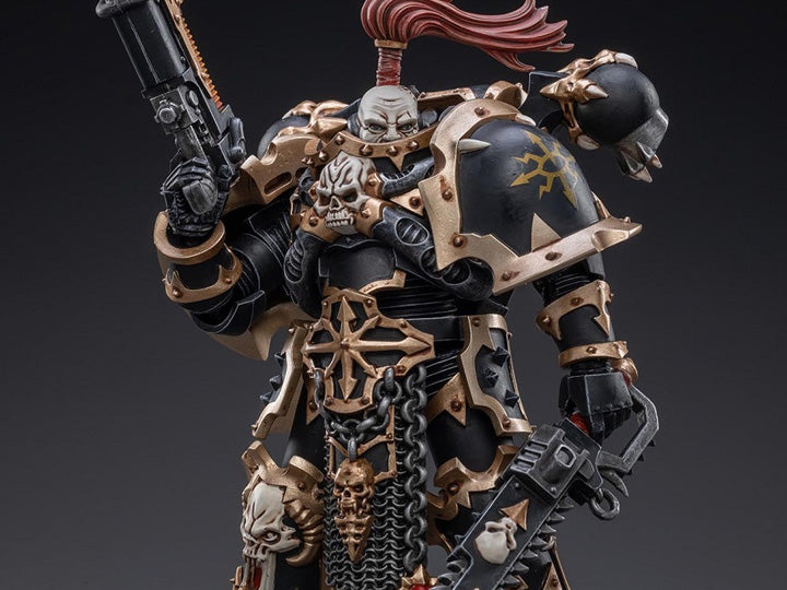 Warhammer 40K Black Legion Havocs Champion Brother Slael 1/18 Scale Figure