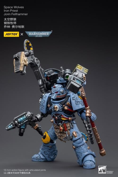 Warhammer 40K Space Wolves Iron Priest Jorin Fellhammer 1/18 Scale Figure