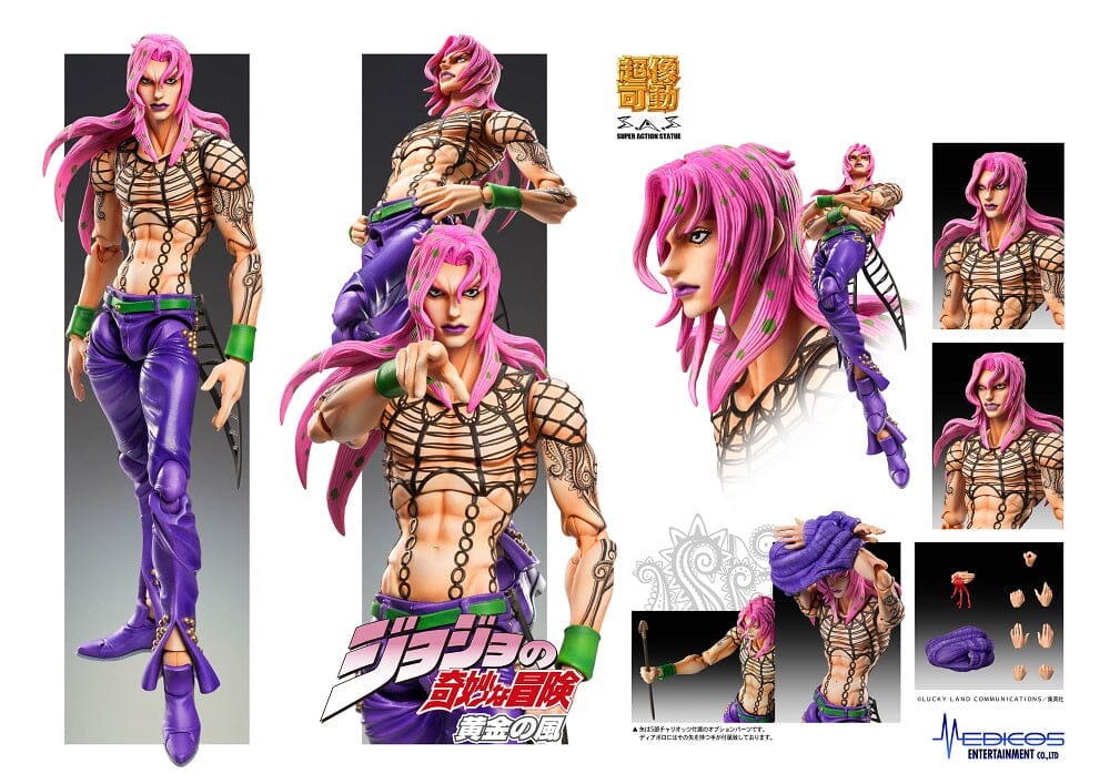 JoJo's Bizarre Adventure: Golden Wind Super Action Statue Diavolo (Reissue)