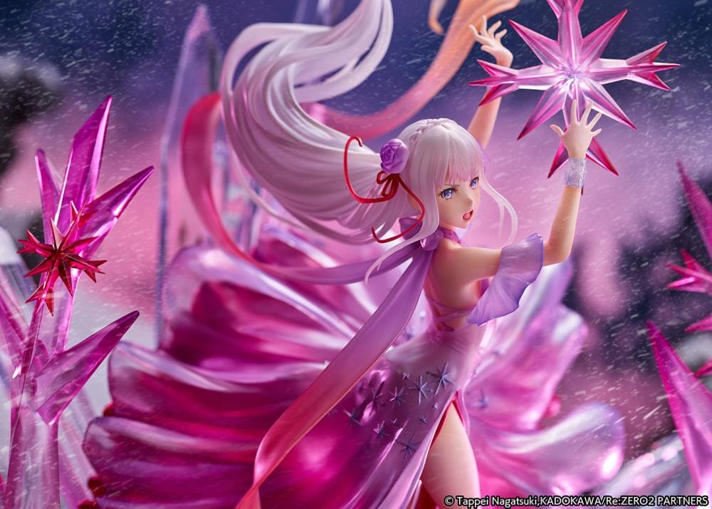 Re Zero Starting Life in Another World Frozen Emilia (Crystal Dress Ver.) 1/7 Scale Shibuya Scramble Figure