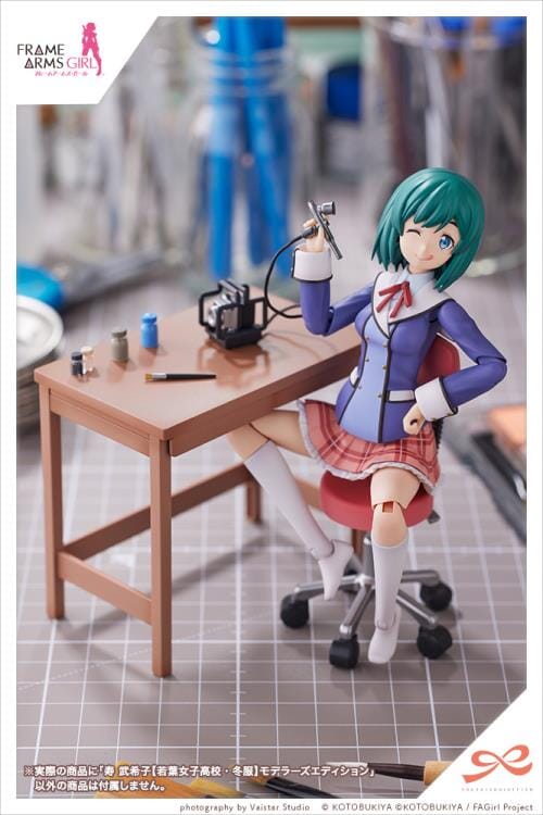 Frame Arms Girl Sousai Shoujo Teien Wakaba Girls' High School Winter Clothes Bukiko Kotobuki (Modeler's Edition) 1/10 Scale Model Kit