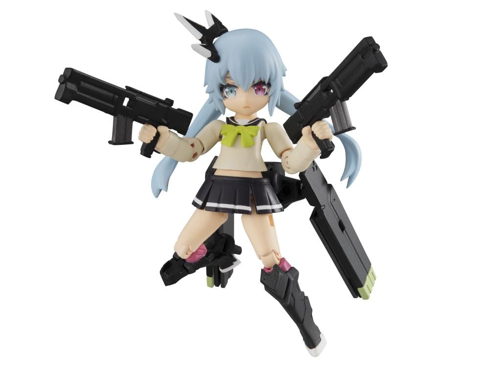 Heavily Armed High School Girls Desktop Army Team 1 Box of 3 Figures