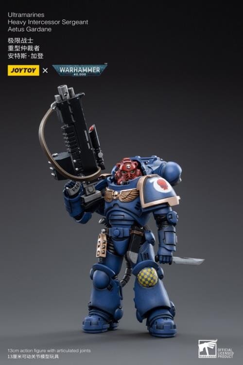 Warhammer 40K Ultramarines Heavy Intercessor Sergeant Aetus Gardane 1/18 Scale Figure