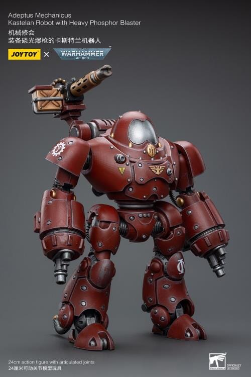 Warhammer 40K Adeptus Mechanicus Kastelan Robot with Heavy Phosphor Blaster 1/18 Scale Figure