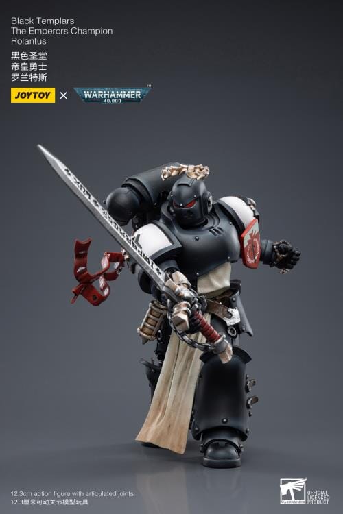 Warhammer 40K Black Templars The Emperor's Champion Rolantus 1/18 Scale Figure (Reissue)