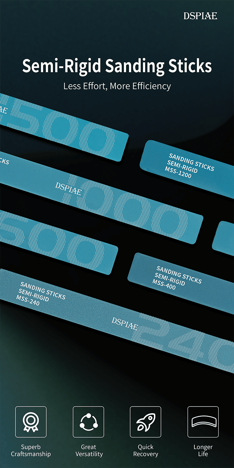 DSPIAE MSS Semi-Rigid Sanding Sticks