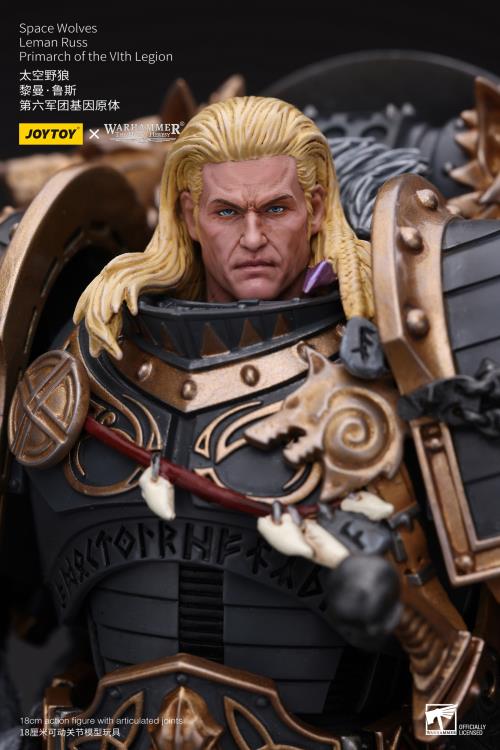 Warhammer 40K Space Wolves Leman Russ, Primarch of the VIth Legion 1/18 Scale Action Figure