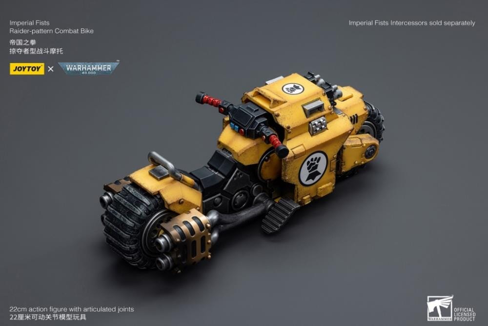 Warhammer 40k Imperial Fists Raider-Pattern Combat Bike 1/18 Scale Vehicle (Reissue)