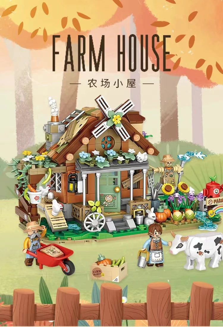 LOZ Creator Series 1281 Farm Cottage Autumn House Ranch