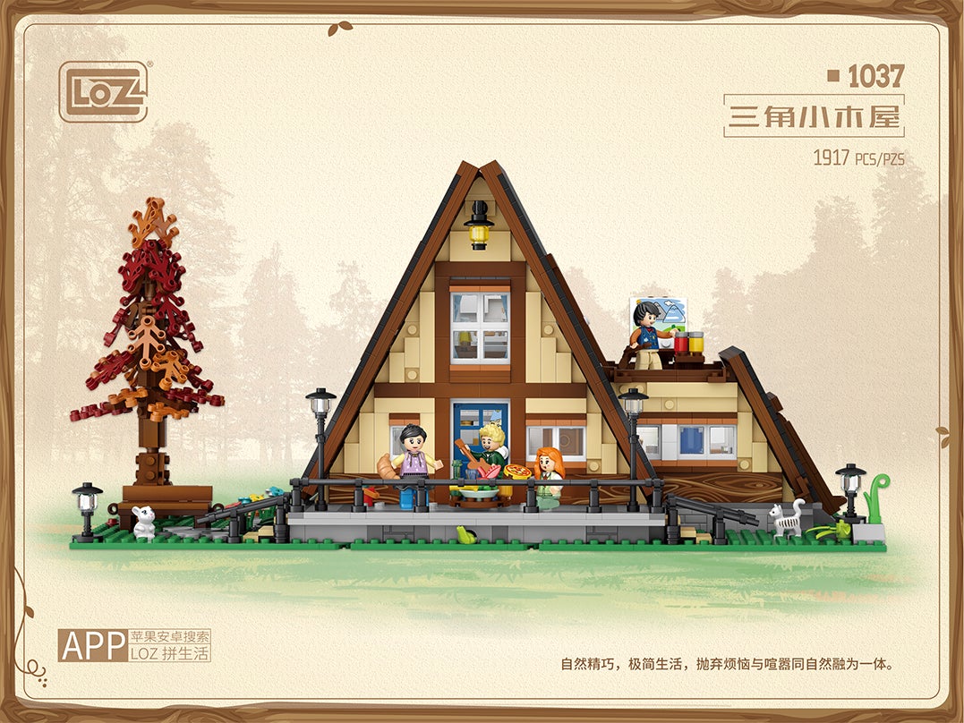 LOZ Creator Series 1037 Triangle Cabin