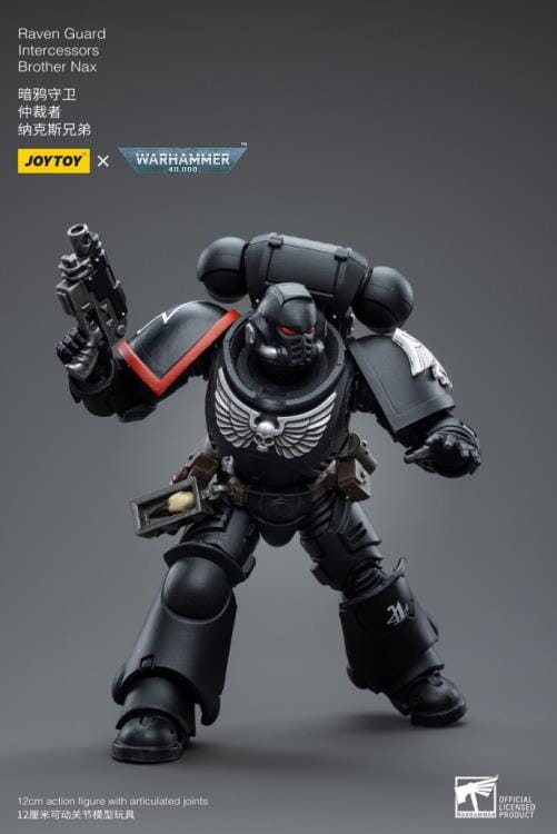 Warhammer 40K Raven Guard Intercessors Brother Nax 1/18 Scale Figure (Reissue)