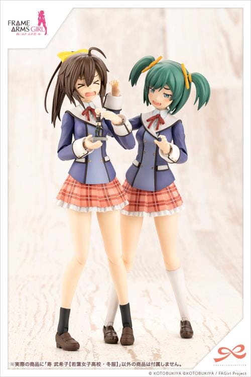 Frame Arms Girl Sousai Shoujo Teien Wakaba Girls' High School Winter Clothes Bukiko Kotobuki 1/10 Scale Model Kit