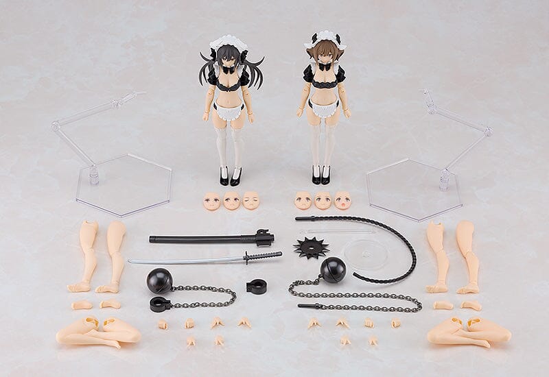 Guilty Princess PLAMAX GP-07 Underwear Body Girl Ran & Jelly (Maid Ver.) Model Kit