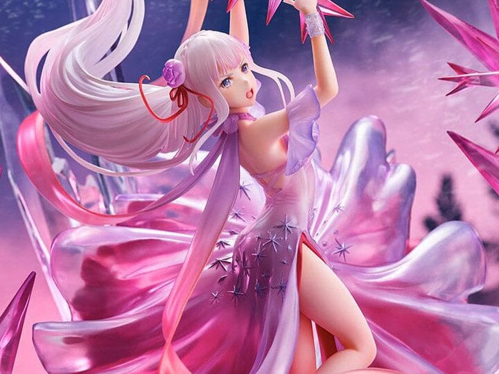 Re Zero Starting Life in Another World Frozen Emilia (Crystal Dress Ver.) 1/7 Scale Shibuya Scramble Figure