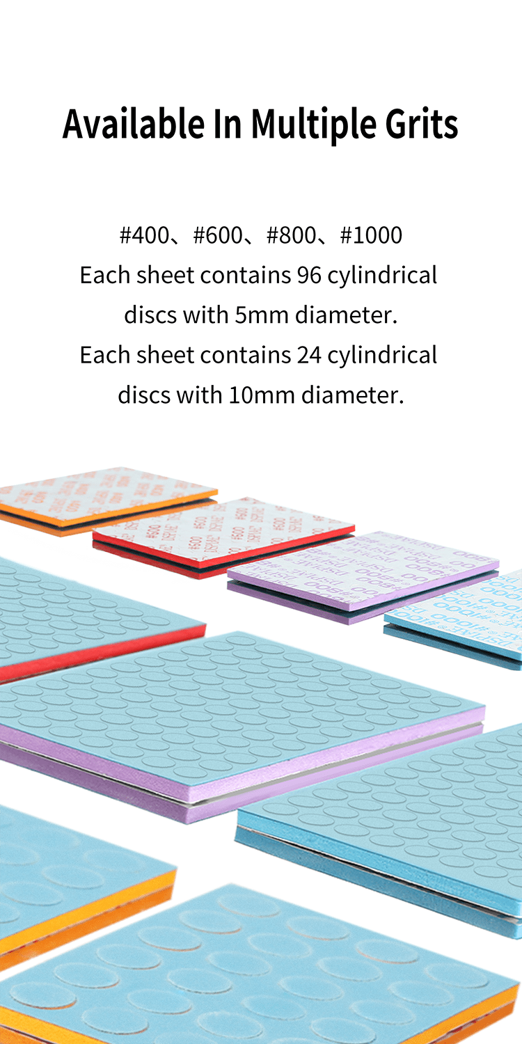 SS-C01 DSPIAE Self Adhesive Sponge Sanding Disc 5mm
