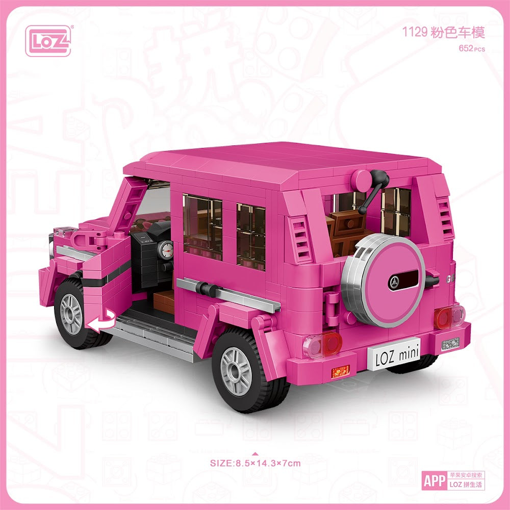 LOZ Mini 1129 Pink SUV