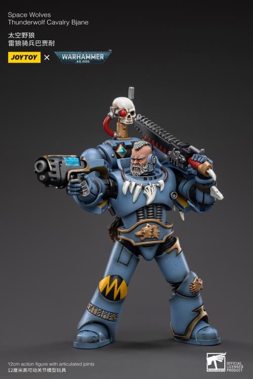 Warhammer 40K Space Wolves Thunderwolf Cavalry Bjane 1/18 Scale Figure (Reissue)