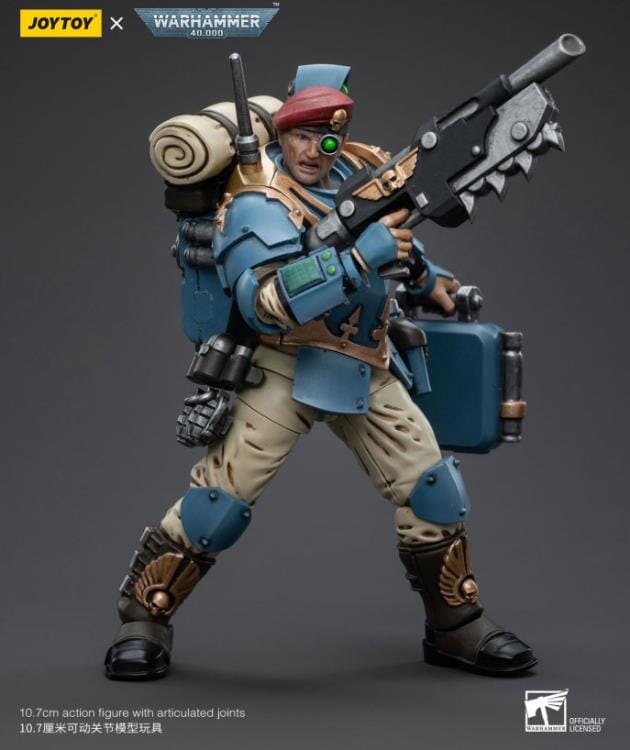 Warhammer 40k Astra Militarum Tempestus Scions Command Squad 55th Kappic Eagles Medic 1/18 Scale Figure