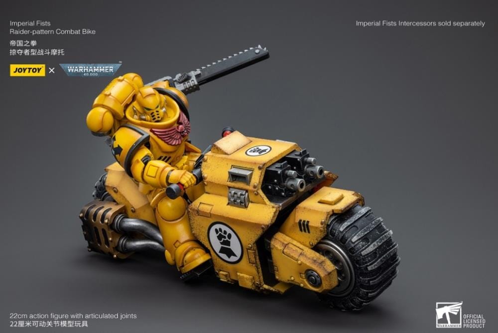 Warhammer 40k Imperial Fists Raider-Pattern Combat Bike 1/18 Scale Vehicle (Reissue)