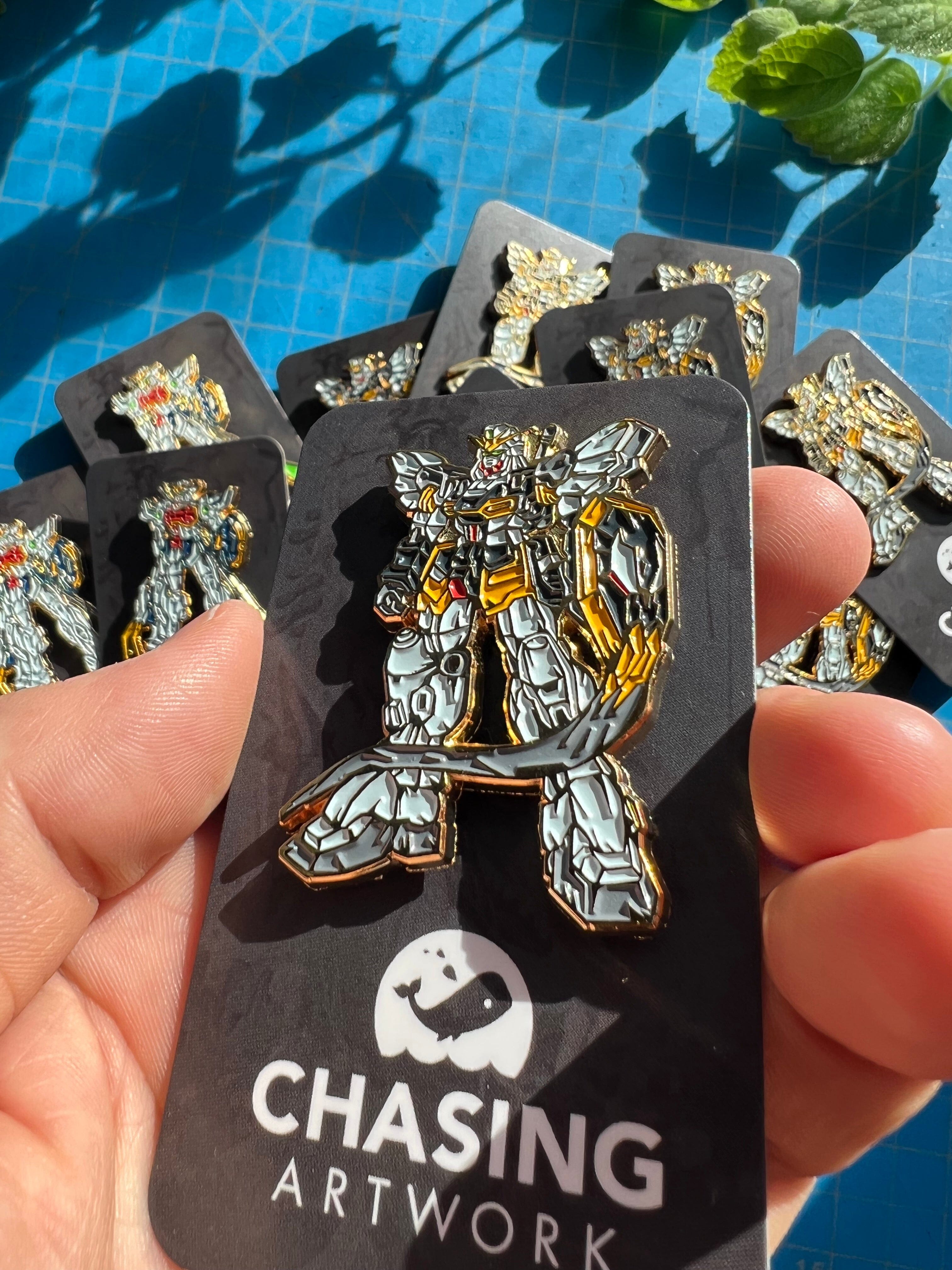 Limited Chasing Artwork Gundam Sandrock Enamel Pin