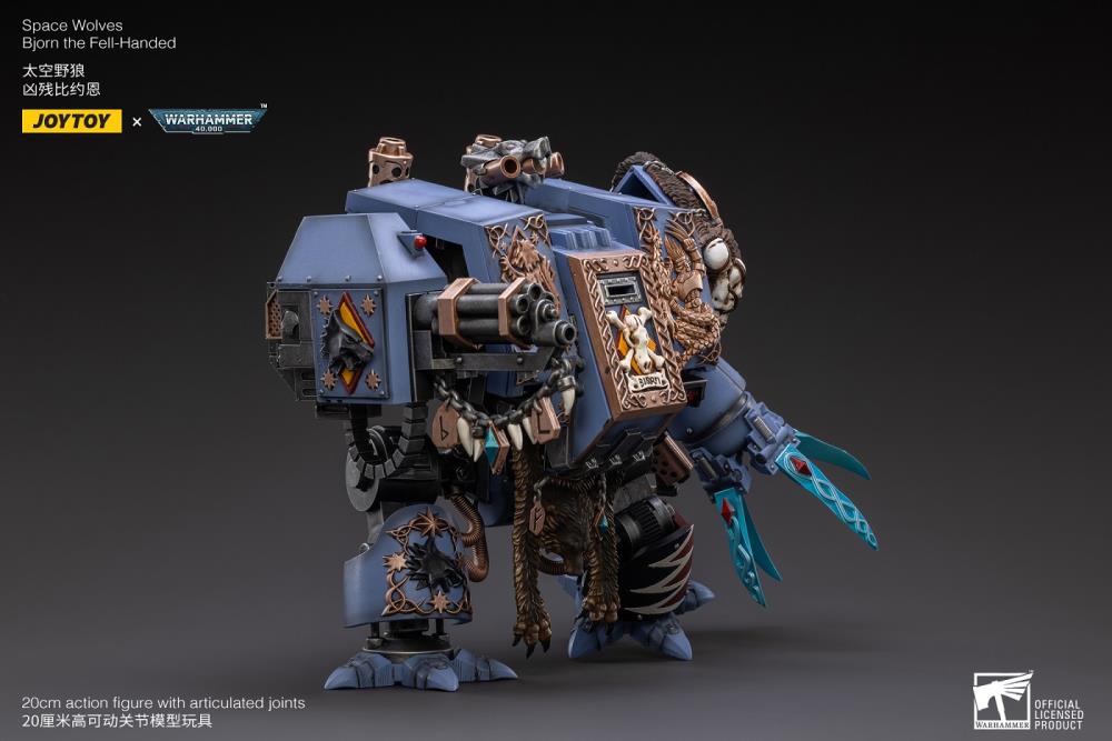 Warhammer 40k Space Wolves Bjorn the Fell-Handed 1/18 Scale Action Figure (Reissue)