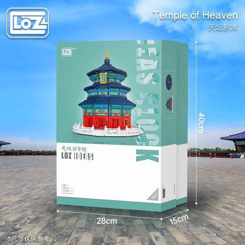 LOZ Architecture Mini Blocks 1068 Temple of Heaven National Tide