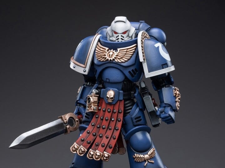 Warhammer 40K Ultramarines Primaris Assault Veteran Intercessor 1/18 Scale Figure