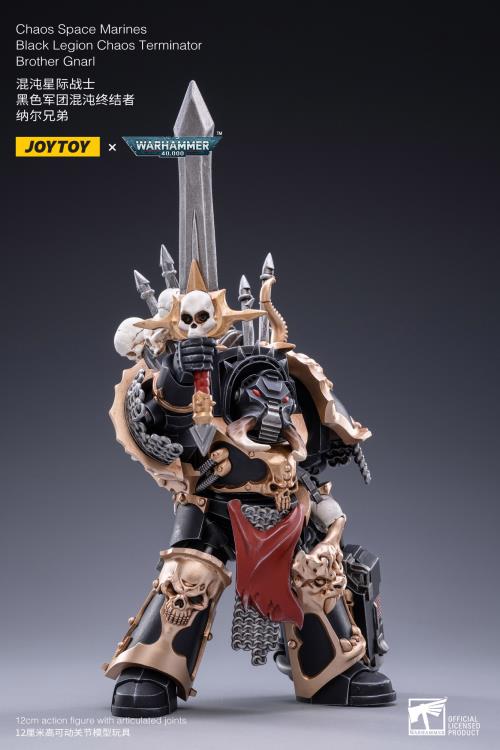 Warhammer 40K Black Legion Brother Gnarl 1/18 Scale Figure