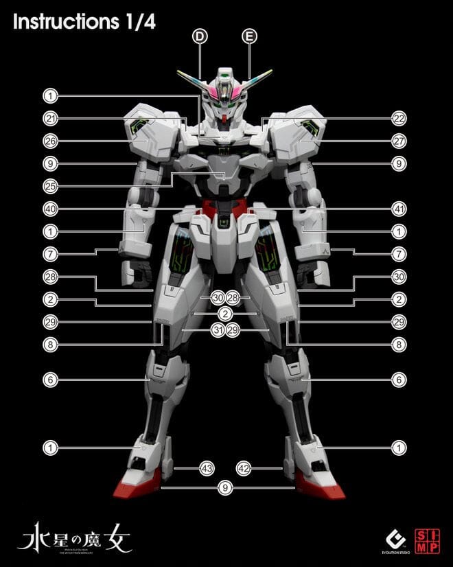 C87 HGTWFM Gundam Calibarn Water Decal Sheet