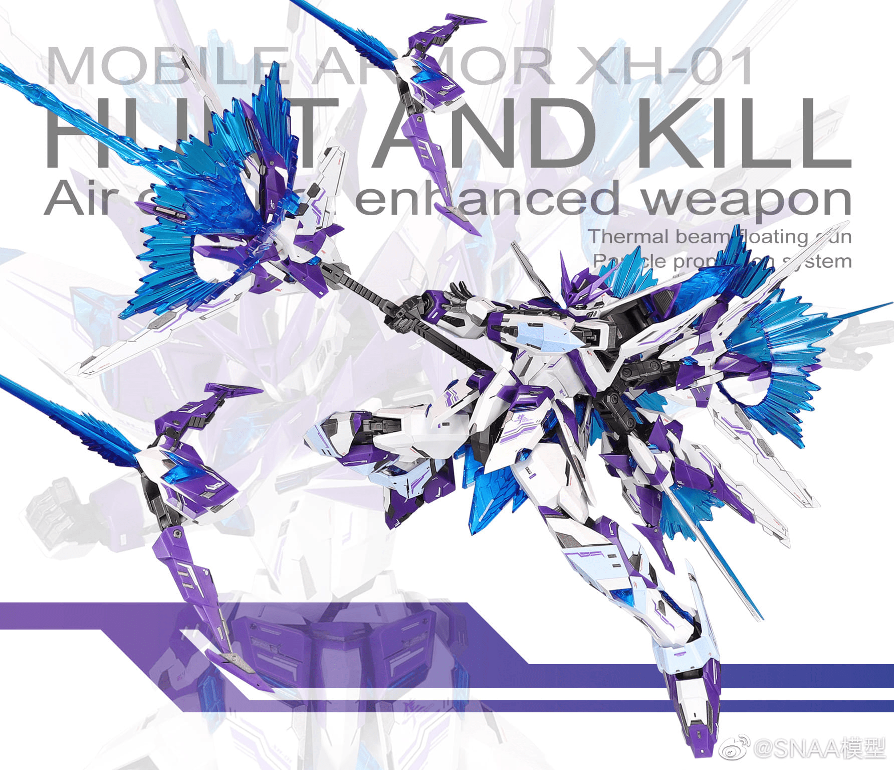 Mobile Armor XH-01 Hunt and Kill Hunting Falcon (Revival Ver.) 1/100 Scale Model Kit